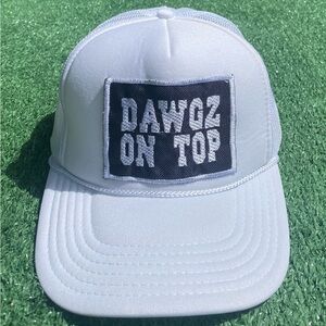 University Of Georgia Bulldogs UGA Dawgz On Top White Snapback Trucker Hat
